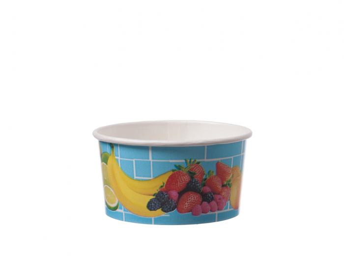 Eisbecher Obst Blau 160ml Ø8,1 x 4,5cm Kraftkarton